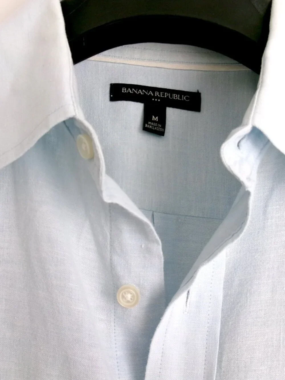BANANA REPUBLIC MEN'S LINEN SHIRT Sz-M - Picture 5 of 7